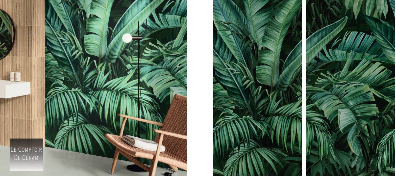 carrelage panoramique végétal