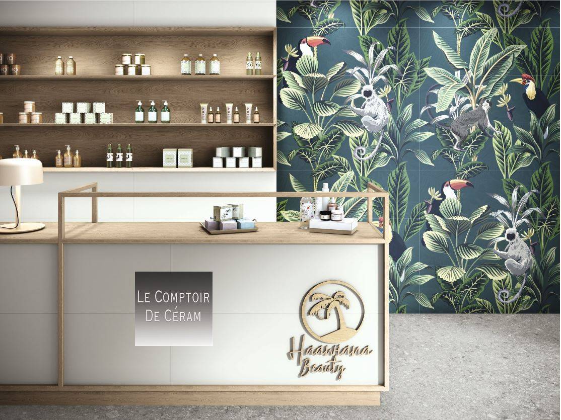 carrelage panoramique vegetal