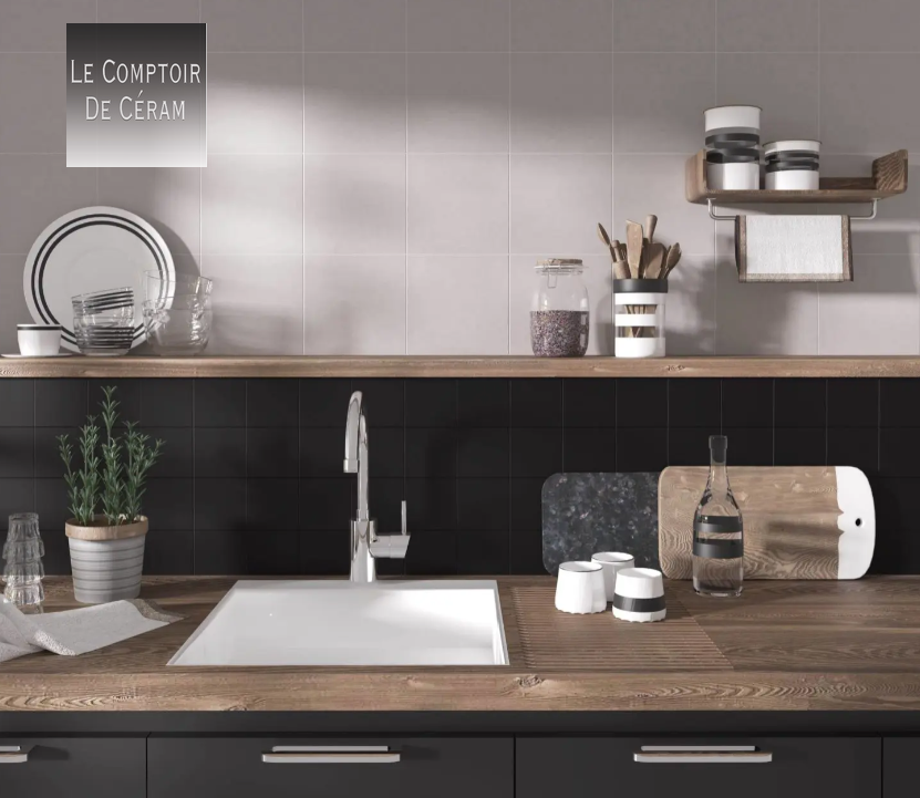 faïence 10 x 10 cm mate Montpelier 34