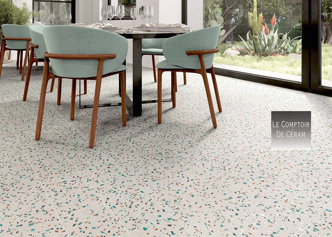 Terrazzo coloré 20 x 20 cm 2026 paris 75