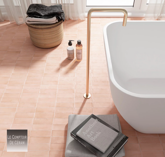 carrelage rose pour sol 5 x 15 cm rennes 35