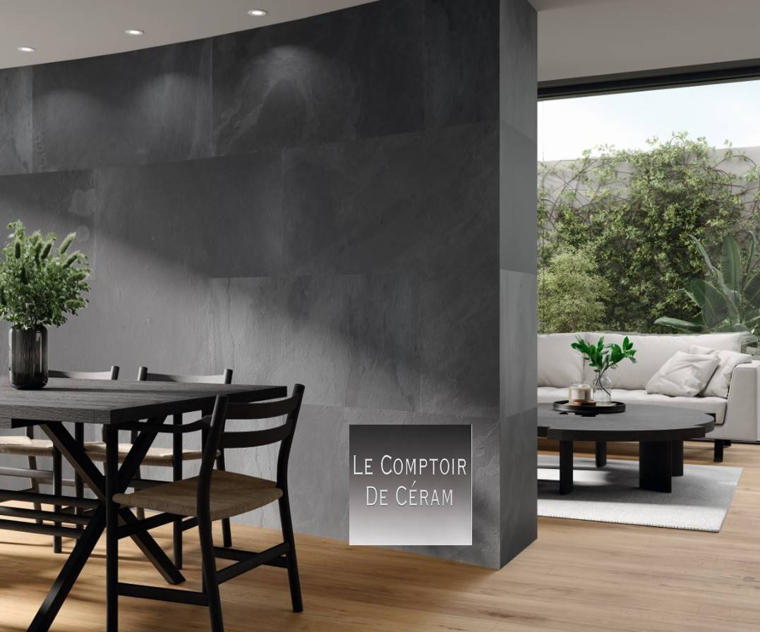 feuille ardoise naturelle murale XXL Lyon 69