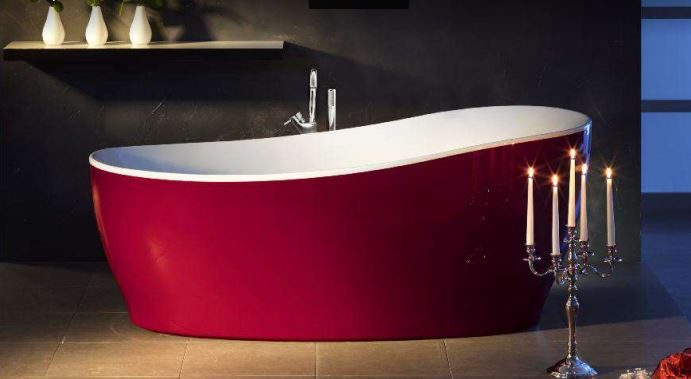 Baignoire Acrylique Originale De Couleur Rouge Montpellier W 23 Vente De Carrelage Haut De Gamme A Montpellier Le Comptoir De Ceram