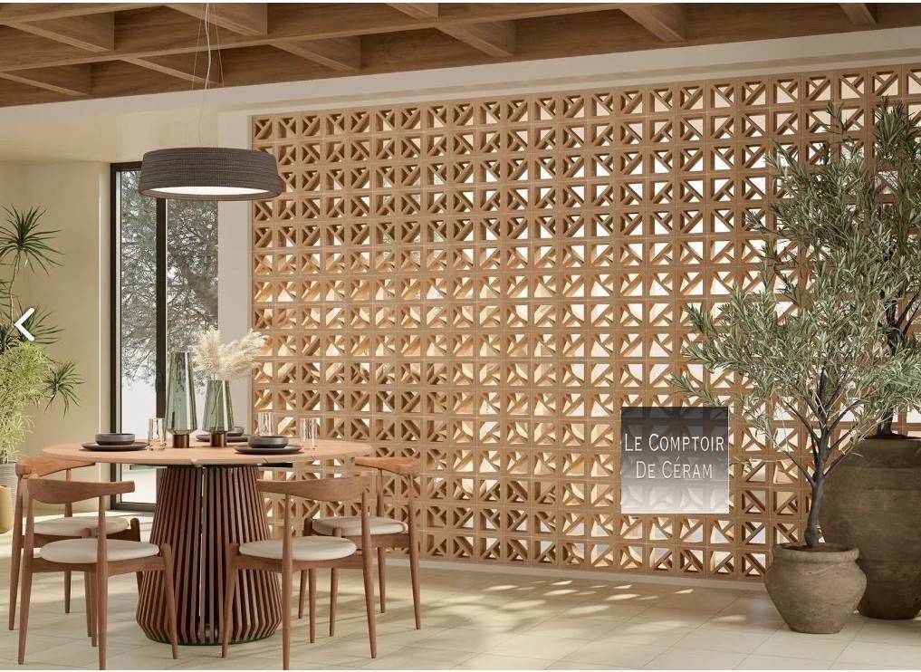 bloc cloison deco carrelage terre cuite Lyon 69