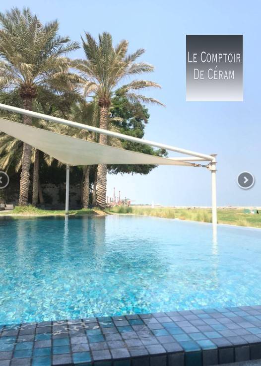 émaux ou pate de verre piscine Nice 06