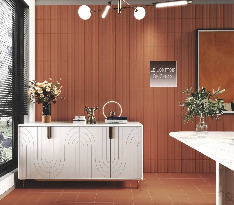 carrelage pleine masse couleur terre cuite terracotta 2025 paris 75