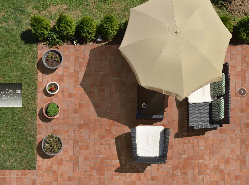 Terrasse grès cérame terre cuite Marseille 13