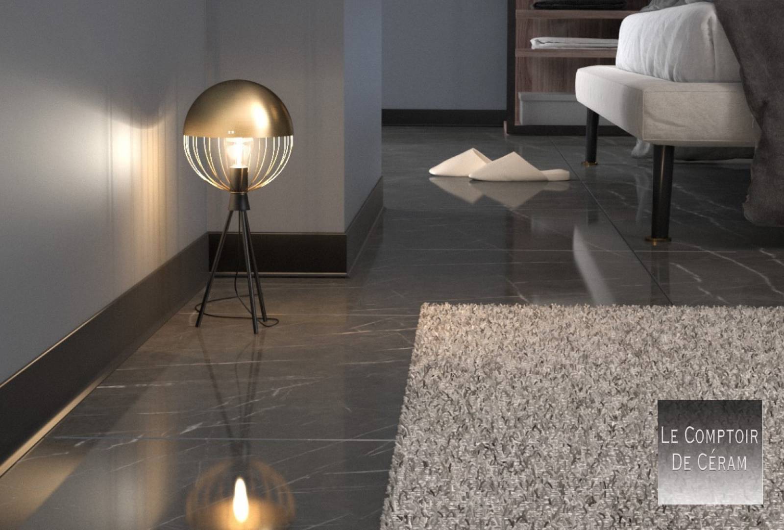 plinthe aluminium noir mat design cannes 06