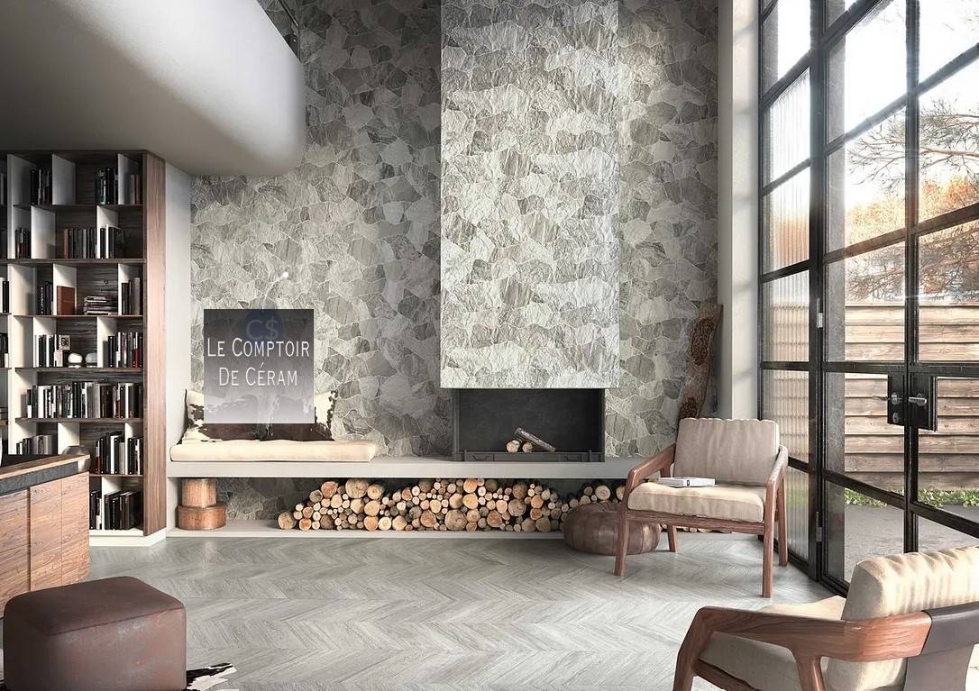 carrelage mural aspect pierre pour interieur et exterieur lyon 69