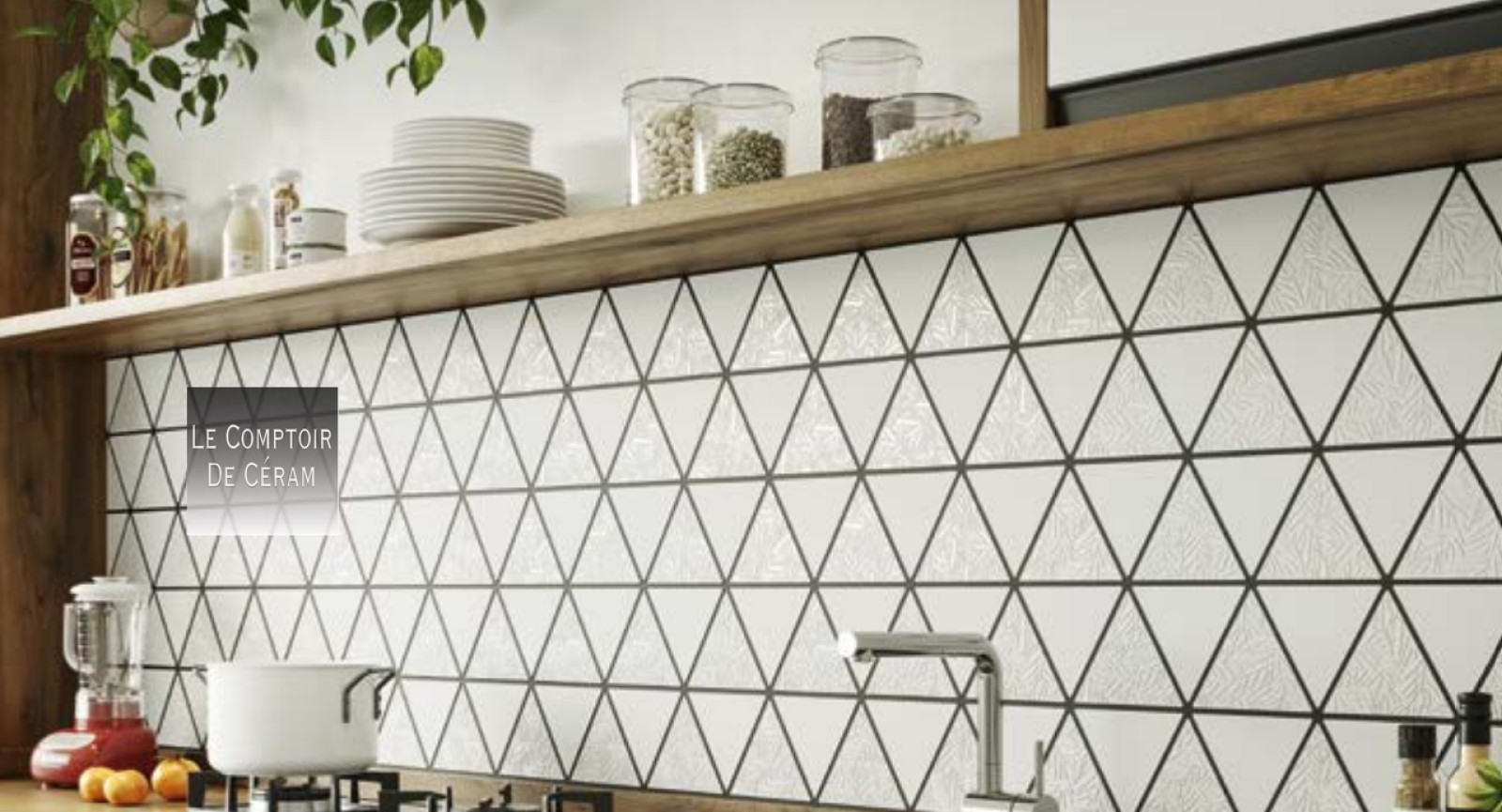 crédence carrelage triangle blanc mat 2024 rennes 35