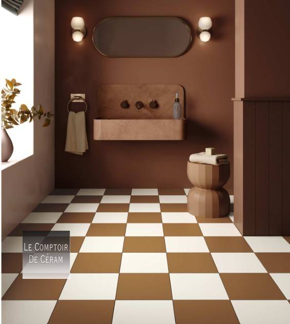 Carrelage damier coloré tendance paris 75