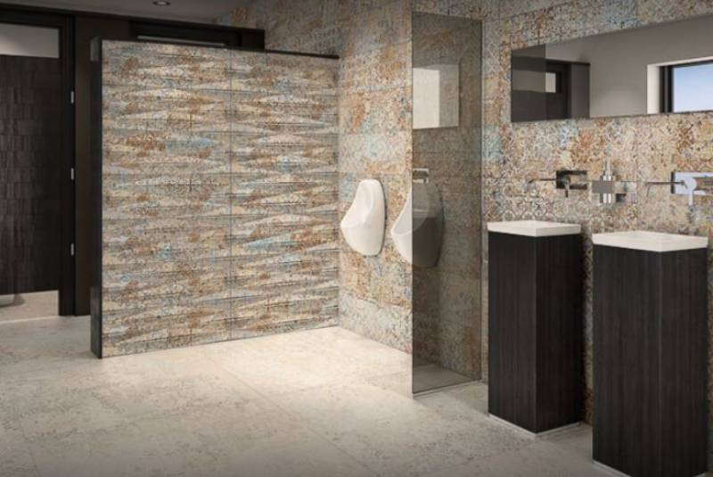 CARRELAGE DESIGN GRAND FORMAT BLEU SALLE DE BAINS TOULOUSE 31