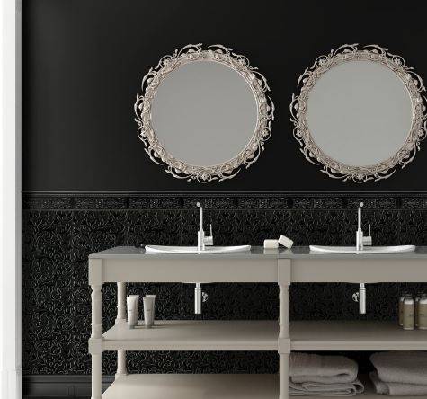 CARRELAGE A RELIEF EFFET CUIR NOIR MARSEILLE 13