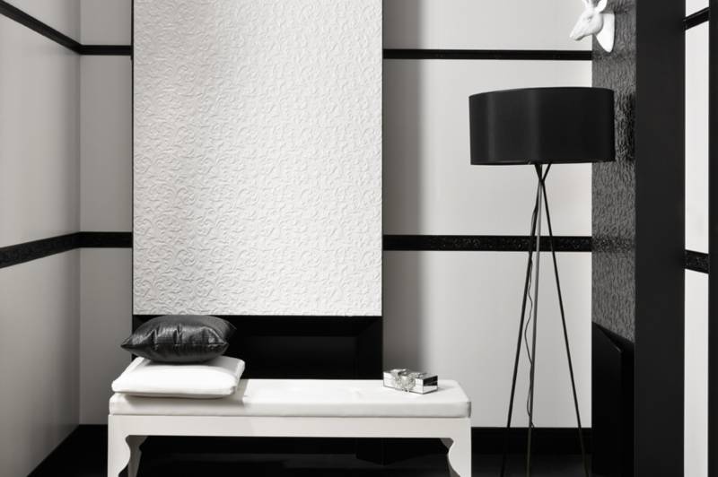 CARRELAGE MURAL EFFET CUIR NOIR MONTPELLIER