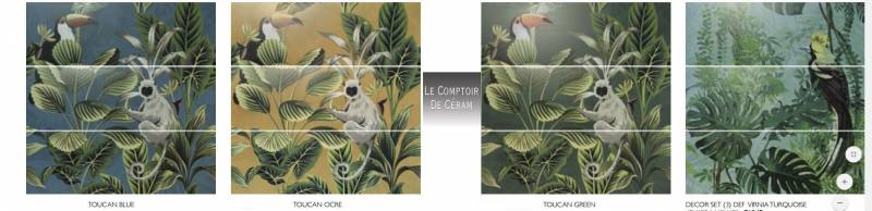 CARRELAGE JUNGLE PERROQUET GRENOBLE 38
