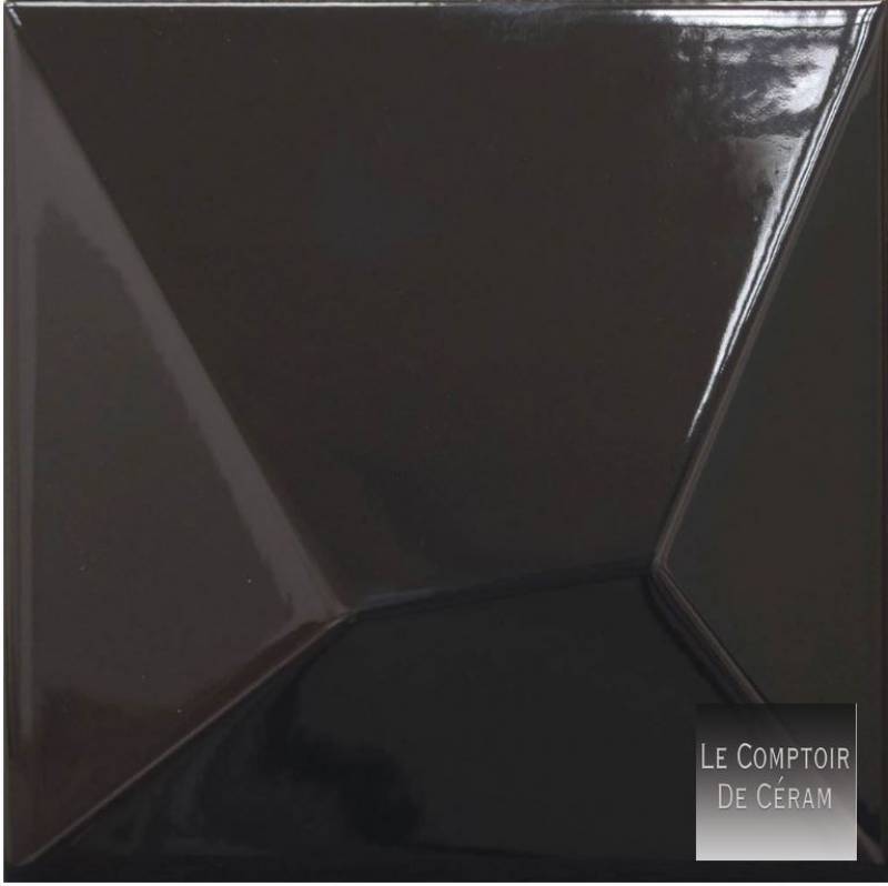 faiences murales 3D metallisées noires avignon 84