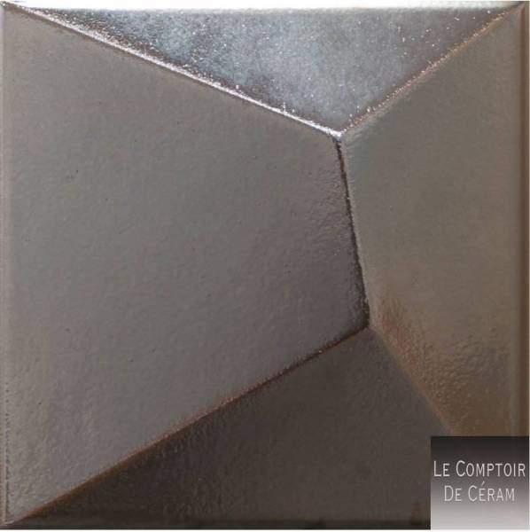 carrelage mural 3D gris argenté 15 x 15 cm rennes 35