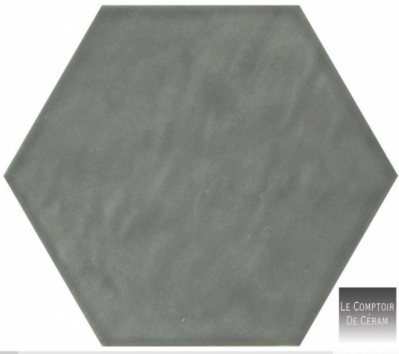 FAIENCE HEXAGONALE VERT JADE NICE 06