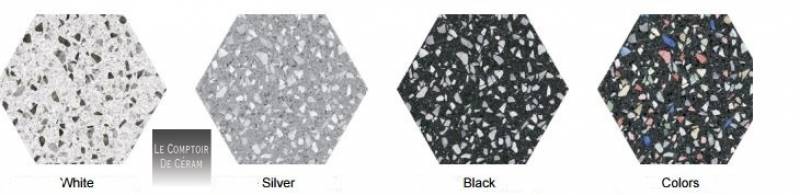 carrelage hexagonal terrazzo rose lyon 69