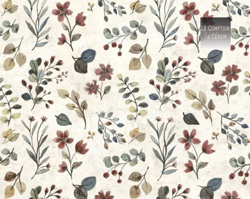 carrelage 25 x 25 cm motifs floraux mur et sol Grenoble 38