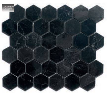 carrelage mini tomette noire sol et mur design avignon 83