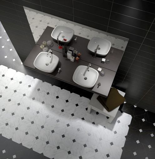 carrelage cabochon noir et blanc 2025 Toulouse 31