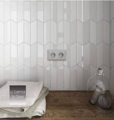 CARRELAGE CHEVRONS MUR GRIS DESIGN NICE 06
