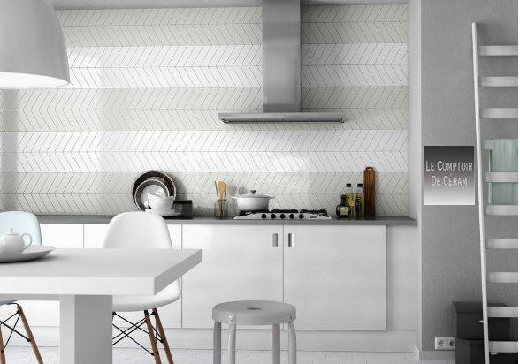 CARRELAGE CHEVRONS DESIGN 18 X 5 CM HAUTS DE SEINE 92