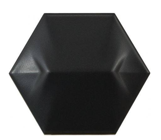CARRELAGE HEXAGONAL 3D NOIR PARIS 75