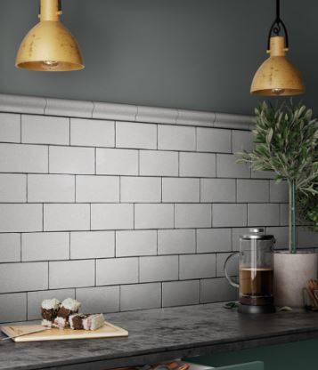 CARRELAGE MUR RECTANGULAIRE BLANC BRILLANT GRENOBLE 38