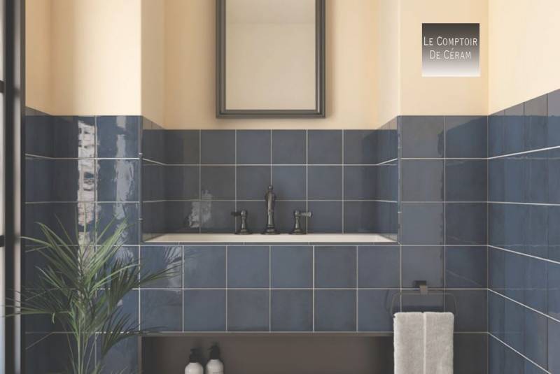 carrealge metro bleu  6.5 x 13.2 cm nimes 30