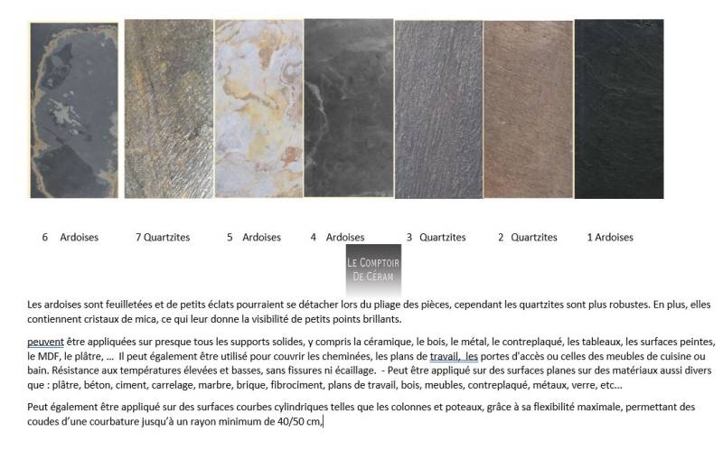  feuille XXL pierre naturelle ardoise ou quartz Aix en Provence 13