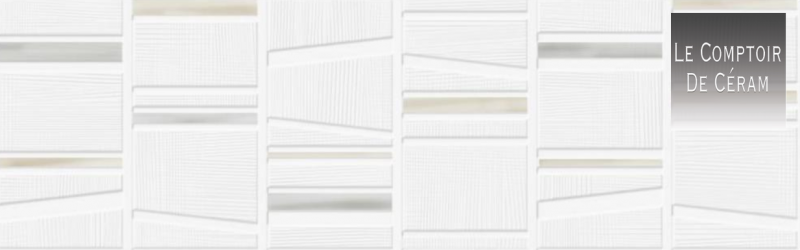 FAIENCE 31.5 X 100 CM 3D A RELIEF BORDEAUX 33