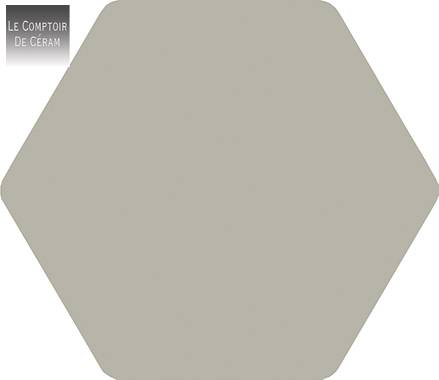 carrelage hexagonal  gris uni grand format paris 75