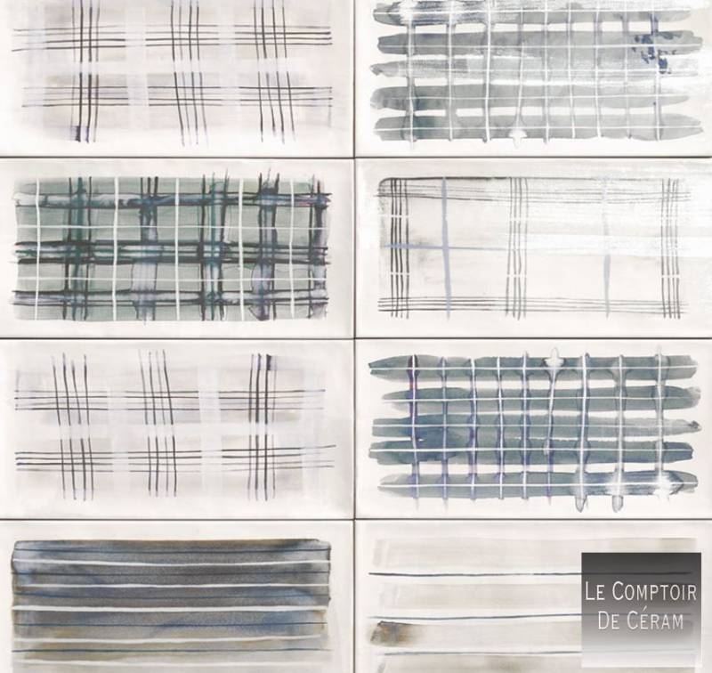 FAIENCE MURALE SALLE D EBAINS GRIS BLANC DESIGN TOULOUSE 31