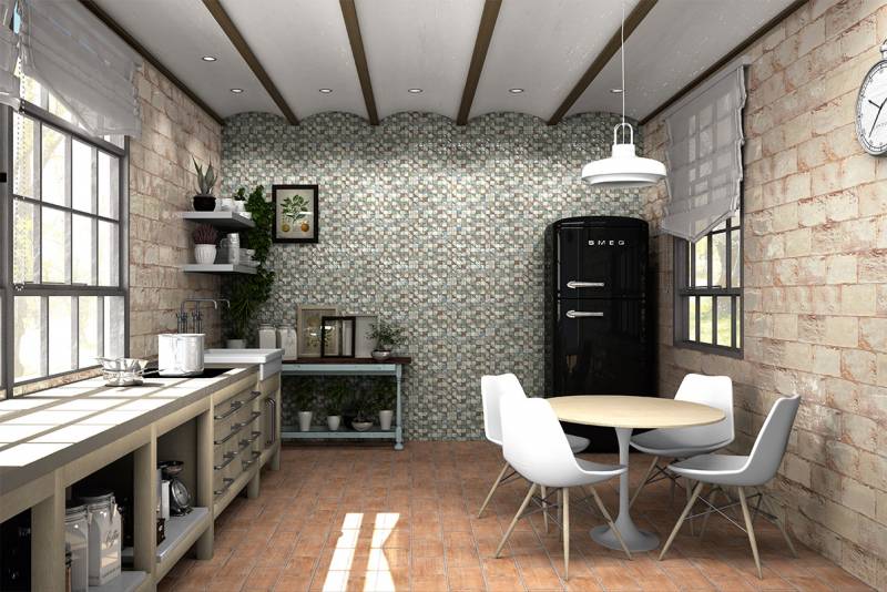 carrelage mural design vert bordeaux 33