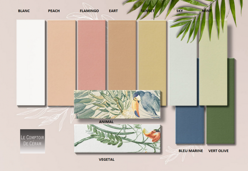 faience 10 x 30 cm jungle montpellier 34