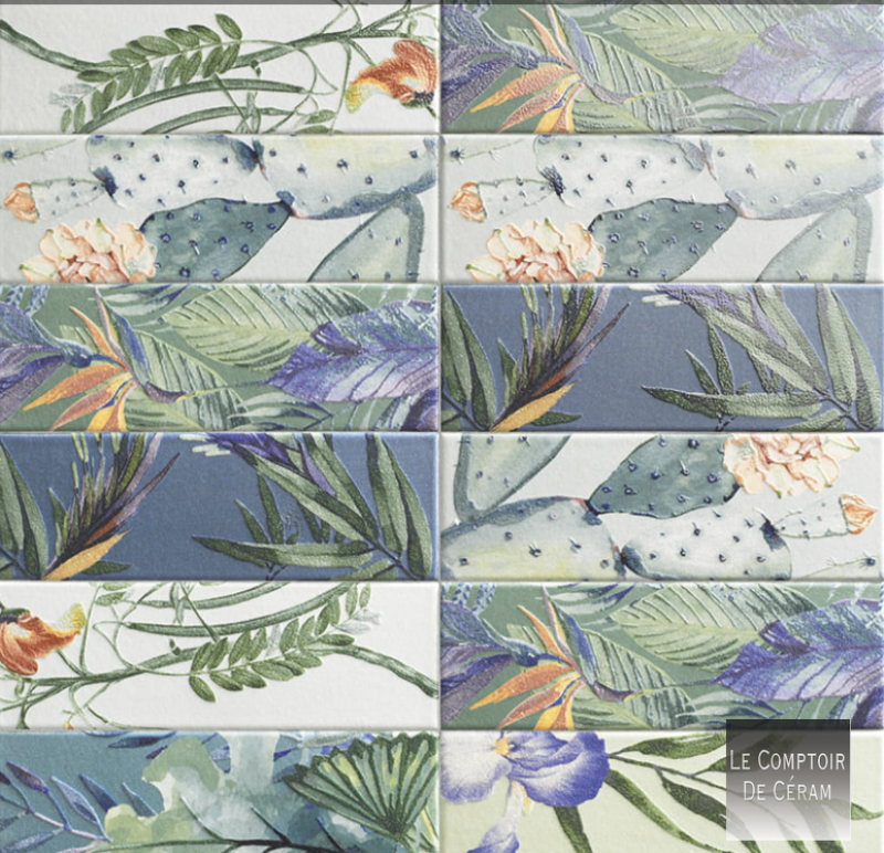 carrelage mural jungle petit format nice 06