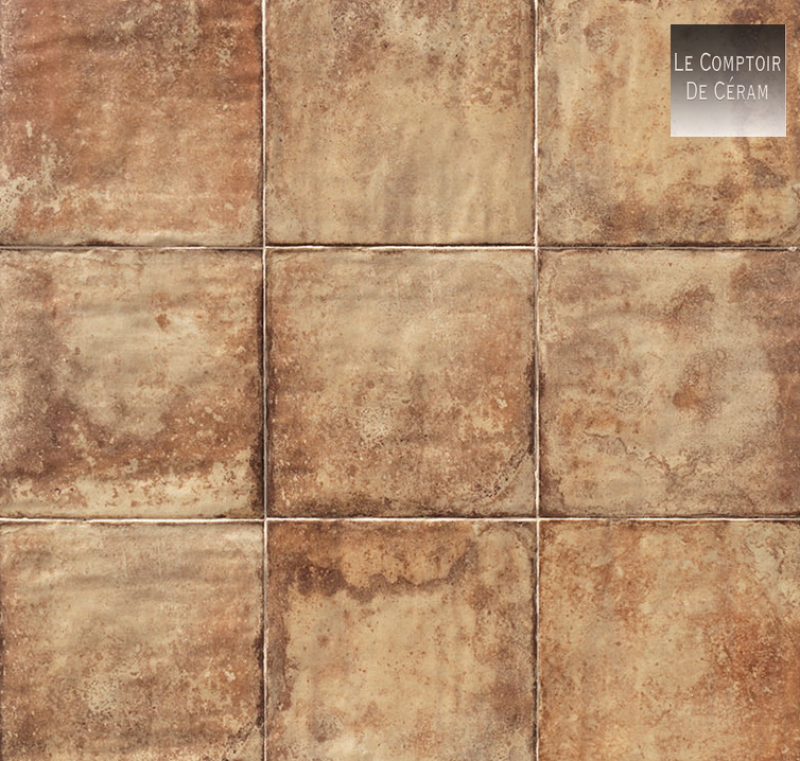 FAIENCE MURALE OCRE 20 X 20 CM BEZIERS 34