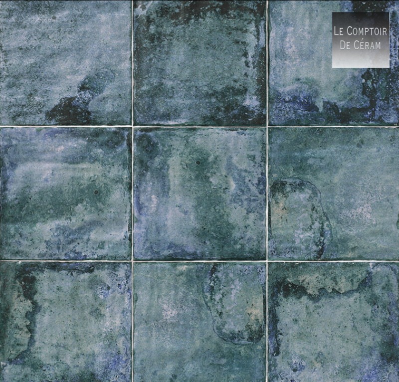 faiences bleues unis 20 x 20 cm petit prix bordeaux 33