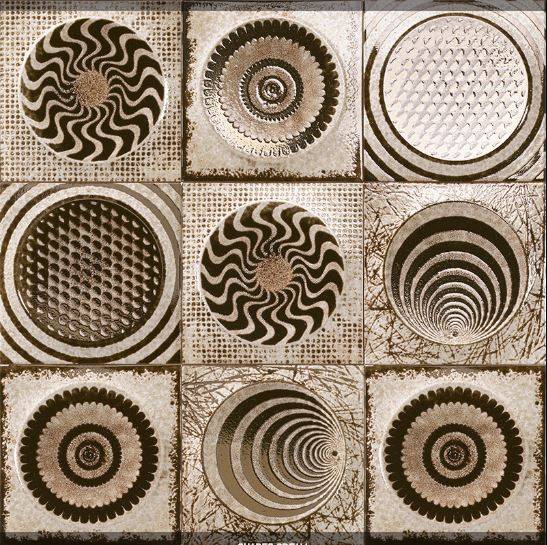 CARRELAGE MURAL ROND 3D 20 X 20 CM LYON 69