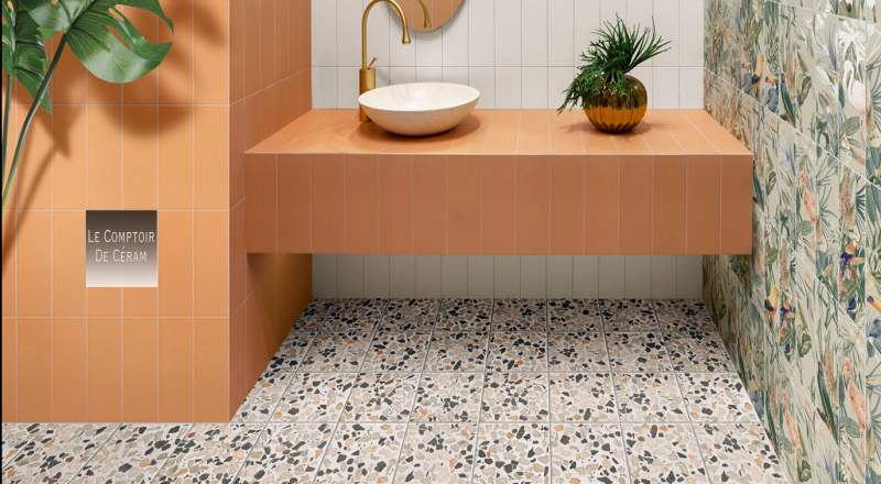 carrelage imitation terrazzo 20 x 20 cm petit prix rennes 35