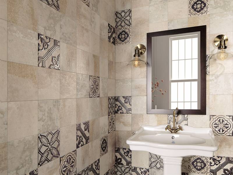 CARRELAGE PETIT FORMAT NOIR ET BLANC ORIGINAL MONTPELLIER 34