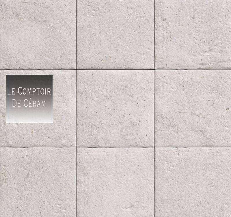 carrelage terrasse 20 x 20 cm r10 anti derapant blanc nimes 30