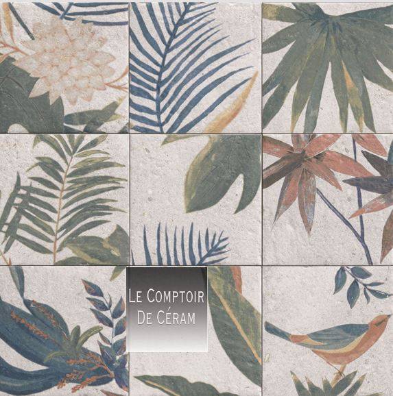 carrelage herbier mural pour exterieur terrasse cannes 06