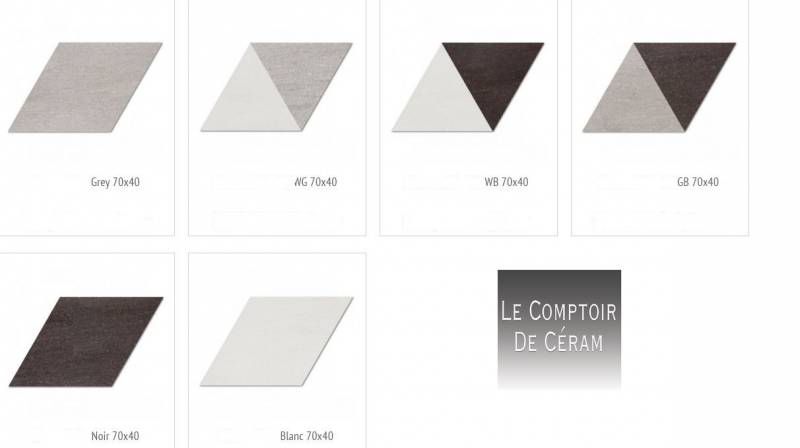 CARRELAGE SOL ET MUR GRAND FORMAT NOIR ET BLANC DIJON 21