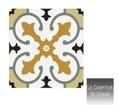 carrelage vintage orange motifs carreaux ciment pour exterieur beziers 34