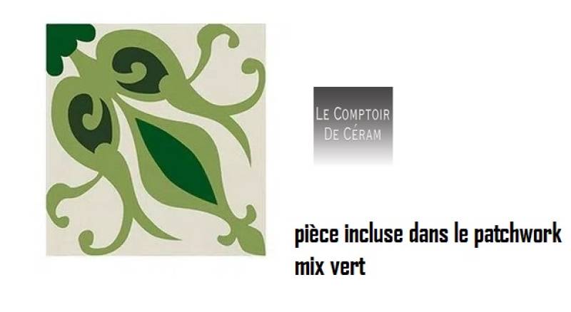 carrelage vert pour terrasse à motifs retro hauts de seine 92