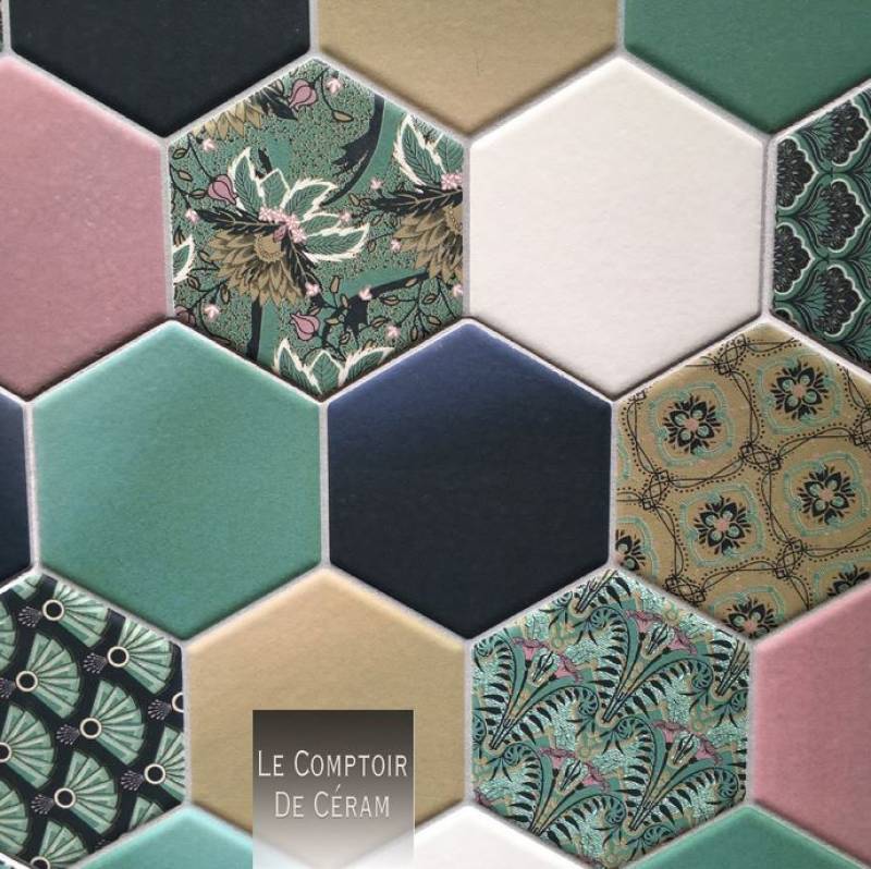 carrelage hexagonal patchwork fleur avignon 84