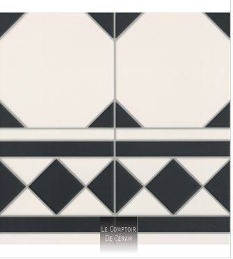 CARRELAGE CABOCHON NOIR ET BLANC PETIT PRIX DIJON 21